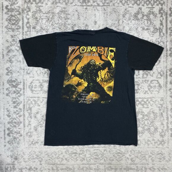 Vintage Rob Zombie Tour 2016 Special Quest Halestorm Mens Short Sleeve Tee Large - Picture 2 of 5